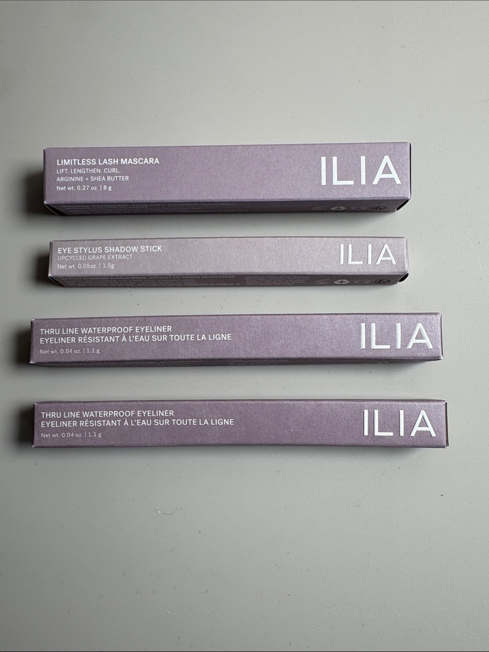 ILIA Eye Makeup Bundle 2 Eyeliners / 1 Mascara / 1 Eyeshadow Stick *NEW IN BOX*